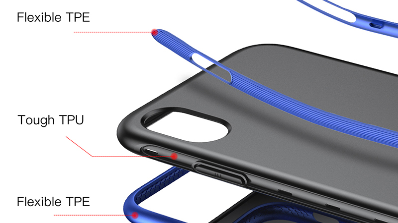 Чехол-накладка Baseus Bumper Case Black для iPhone X